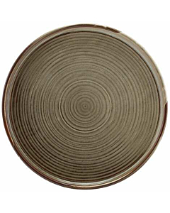 Terra Porcelain Grey Low Presentation Plate 25cm