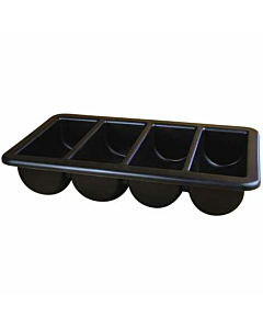 Cutlery Tray/Box 1/1 Black 13" X 21"