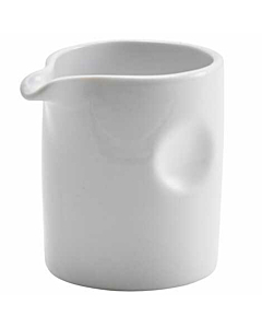 Genware Porcelain Pinched Solid Milk Jug 8.5cl/3oz