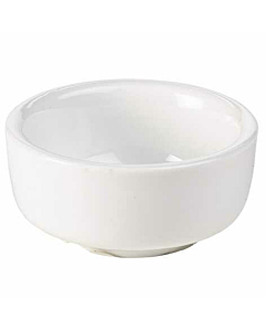 Genware Porcelain Butter Pat 6.5cm/2.5"