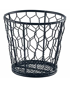 Black Wire Basket 12cm Dia