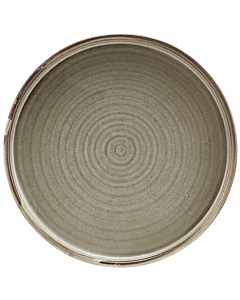 Terra Porcelain Grey Low Presentation Plate 18cm