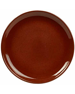 Terra Stoneware Rustic Red Coupe Plate 24cm