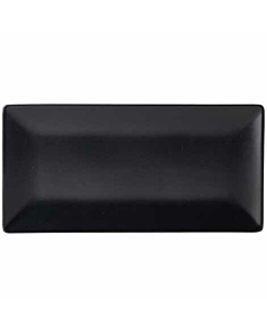 Luna Stoneware Black Rectangular Plate 30 x 15cm/12 x 6"