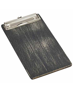 Black Wooden Menu Clipboard Wine List 13x24.5x0.6cm