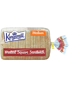 Kingsmill Professional Frozen Medium Malted Square Sandwich