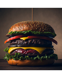 Caterfood Select Frozen 80% Seasoned Beef Burgers 4oz