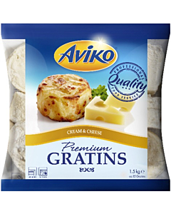 Aviko Frozen Premium Cream & Cheese Potato Gratins