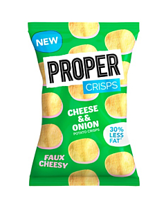Proper Crisps Cheese & Onion Flavour