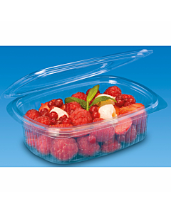 Zeus Packaging Clear Plastic Hinged Deli Containers 12oz