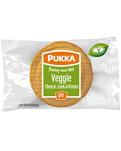 Pukka Frozen Veggie Cheese, leek & Potato Pies