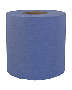 Poppies 2 Ply Blue Centrefeed Rolls 170mm x 104m