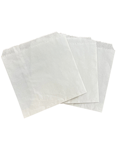 Zeus Packaging White Sulphite Paper Bags 12cm