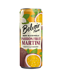 Belvoir Non-Alcoholic Passionfruit Martini Cans