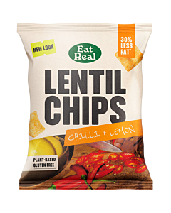 Eat Real Lentil Chips Chilli & Lemon