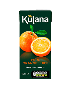 Country Range Orange Fruit Juice Cartons