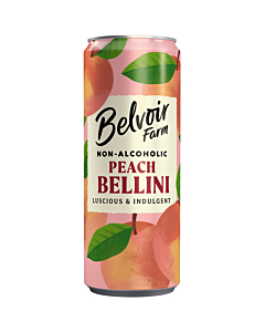 Belvoir Non-Alcoholic Peach Bellini Cans