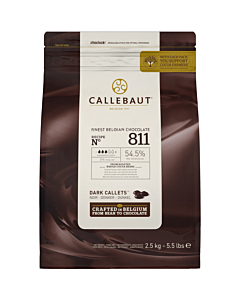 Callebaut 54% Bitter Sweet Dark Chocolate '811' Callets