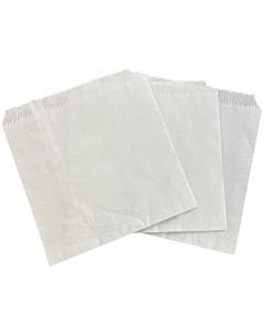 Zeus Packaging White Sulphite Paper Bags 21.5cm