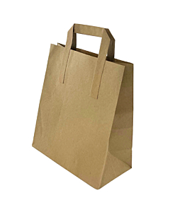 Zeus Packaging Large Brown Paper Carrier Bags
