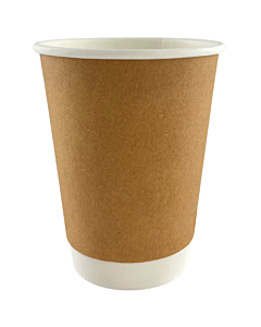 Zeus Compost & Recycle Double Wall Kraft Cups 16oz