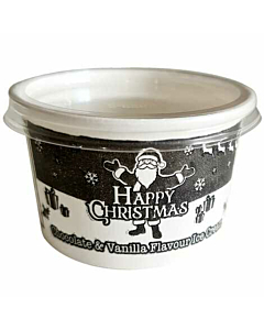 Cooldelight Chocolate & Vanilla Ice Cream Christmas Tubs
