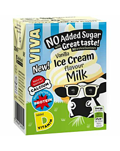 VIVA No Added Sugar Vanilla Ice Cream Flavour Milk Drinks