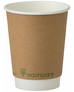 Edenware Compostable Double Wall Coffee Cup 12oz