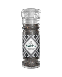 Maldon Whole Black Peppercorns Refillable Grinder