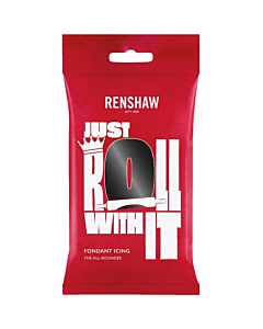 Renshaw Jet Black Ready to Roll Fondant Icing