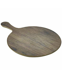 Wood Effect Melamine Paddle Board Round 17"