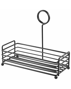 Black Wire Table Caddy 7.75 x 3.5 x 7" (H)