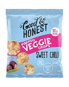 Good & Honest Popped Veggie Crisps Sweet Chilli