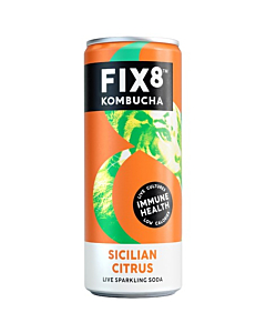 FIX8 Sicilian Citrus Kombucha Live Sparkling Soda