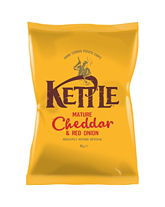 Kettle Mature Cheddar & Red Onion Crisps