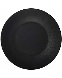 Luna Stoneware Black Wide Rim Plate 21cm/8.25"