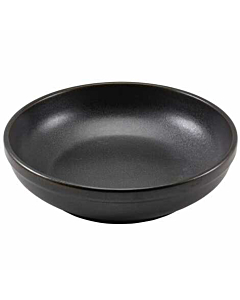 Terra Porcelain Black Coupe Bowl 23cm