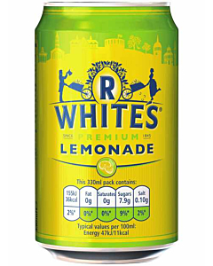 R Whites Lemonade Cans