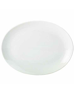 Genware Porcelain Oval Plate 28cm/11"