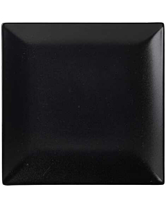 Luna Stoneware Black Square Plate 24cm/9.5"