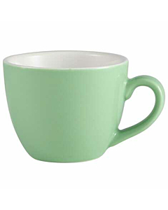 Genware Porcelain Green Bowl Shaped Cup 9cl/3oz