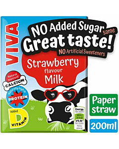 VIVA Strawberry No Added Sugar Milk Drinks