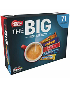 Nestle Big Biscuit Box Milk Chocolate 71 Biscuits Selection