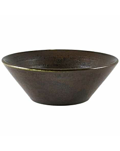 Terra Porcelain Black Conical Bowl 14cm