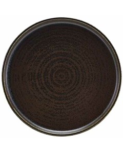 Terra Porcelain Black Low Presentation Plate 21cm