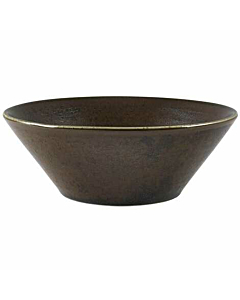 Terra Porcelain Black Conical Bowl 16cm