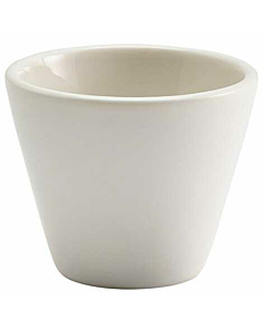 Genware Porcelain Matt White Conical Bowl 6cm/2.25"