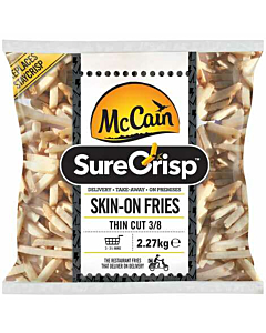 McCain SureCrisp Skin On Thin Cut Fries 3/8