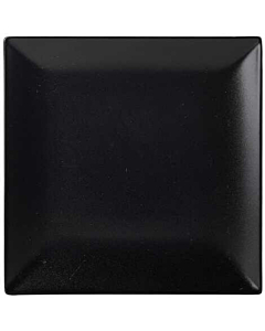 Luna Stoneware Black Square Plate 18cm/7"