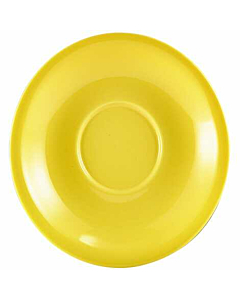Genware Porcelain Yellow Saucer 13.5cm